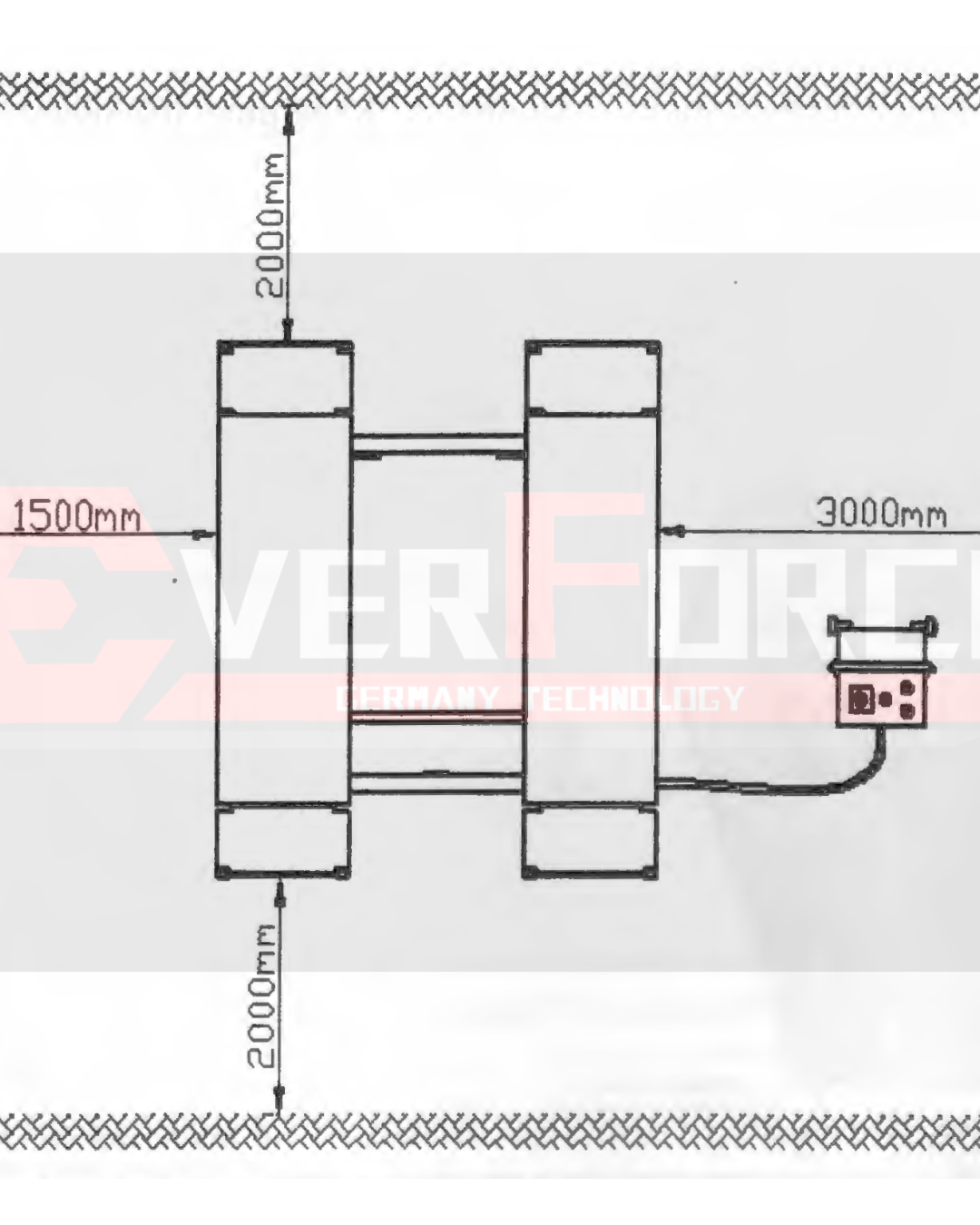 Sollevatore a forbice elettroidraulico, portata 3000 kg. 2290€ compreso iva e spedizioni