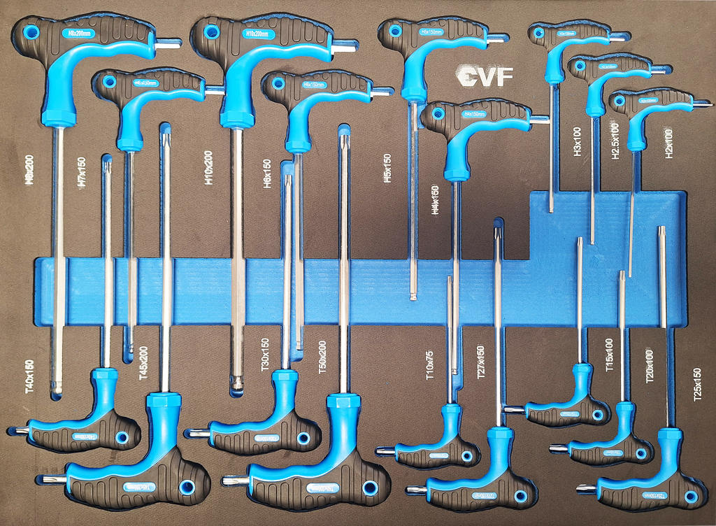 Carrello portautensili 7 cassetti blu Kraftwelle