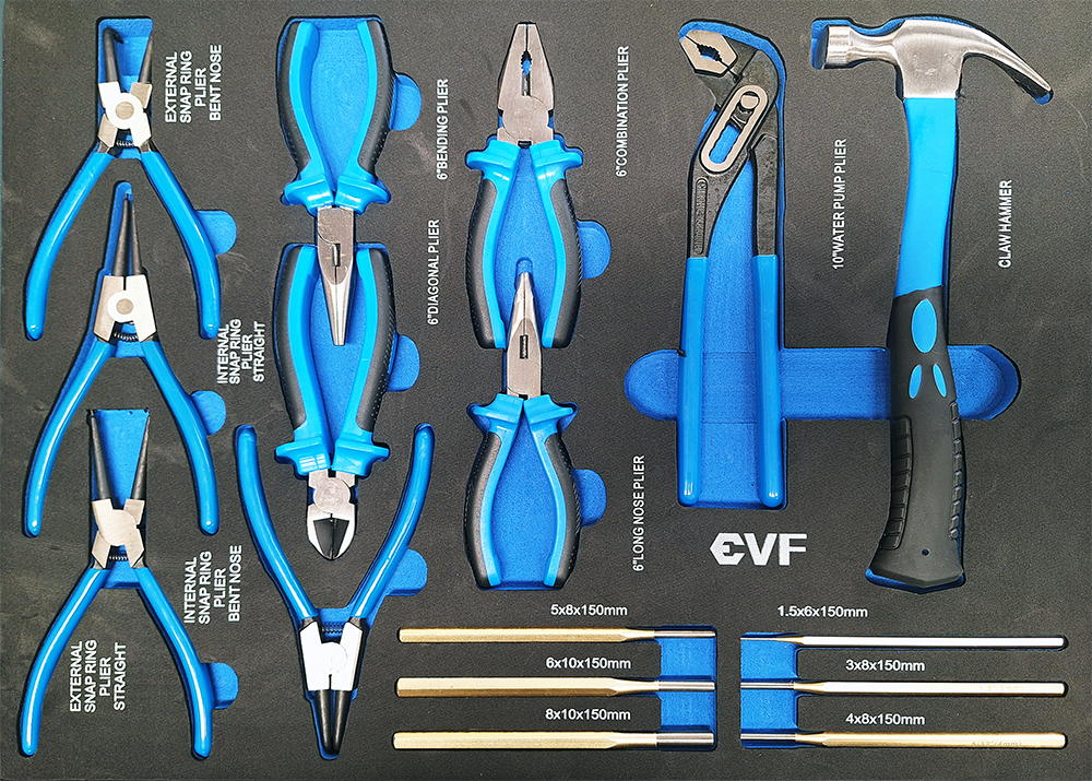 Carrello portautensili 7 cassetti blu Kraftwelle