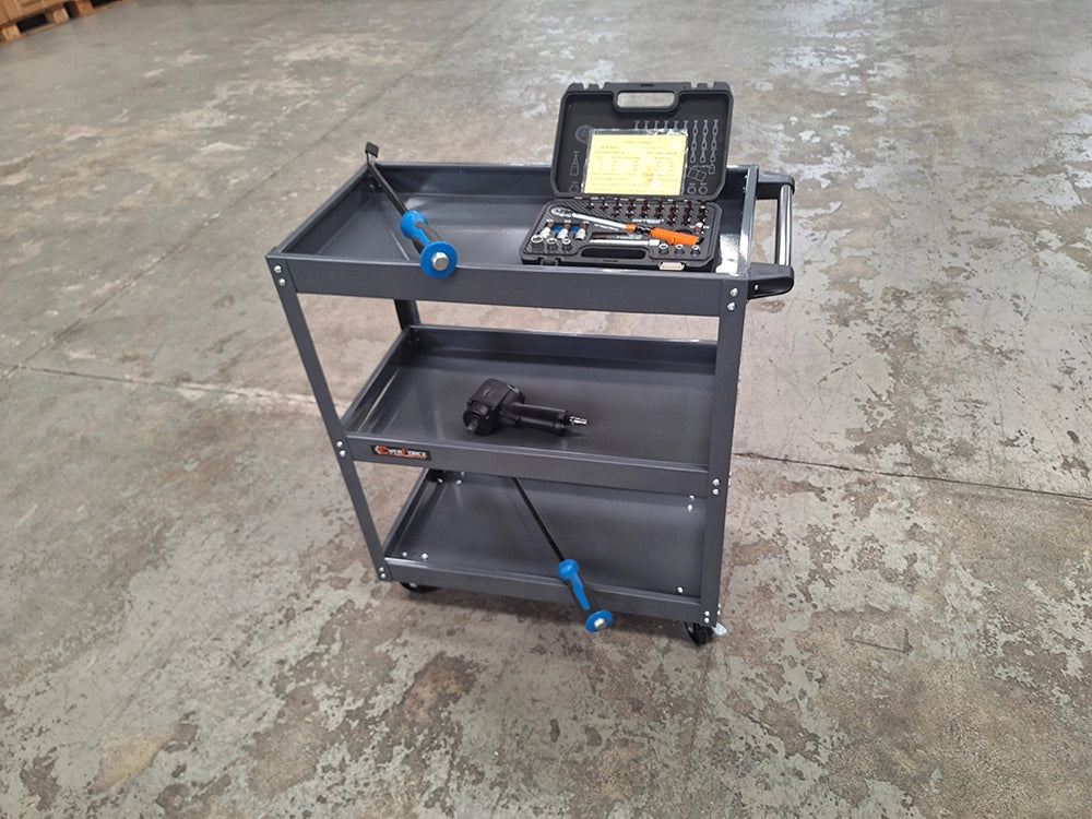 Carrello Portautensili Professionale a 3 Livelli – Struttura in Acciaio fino a 100 kg