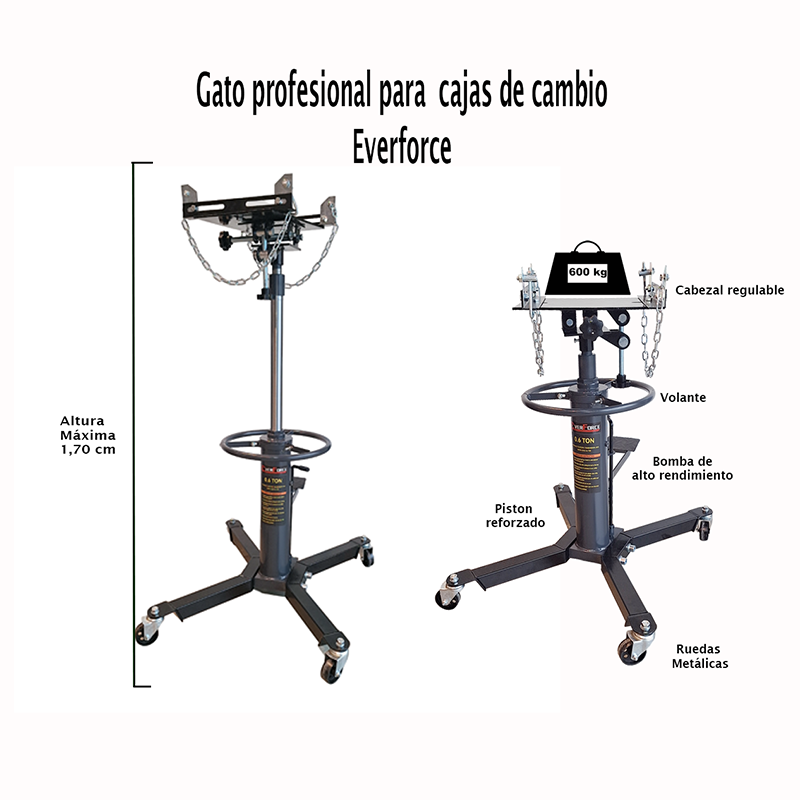 Sollevatore da fossa e sottoponte da 600kg